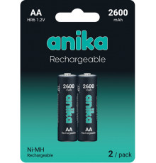 Батарейка перезаряжаемая AA Anika HR6 2600mAh x2